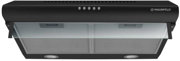 Вытяжка козырьковая Maunfeld MP-1 60 черный управление: кнопочное (1 мотор)