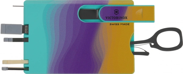 Швейцарская карта Victorinox Swiss Card Classic Sydney Style (0.7100.E222) бирюзовый коробка подароч
