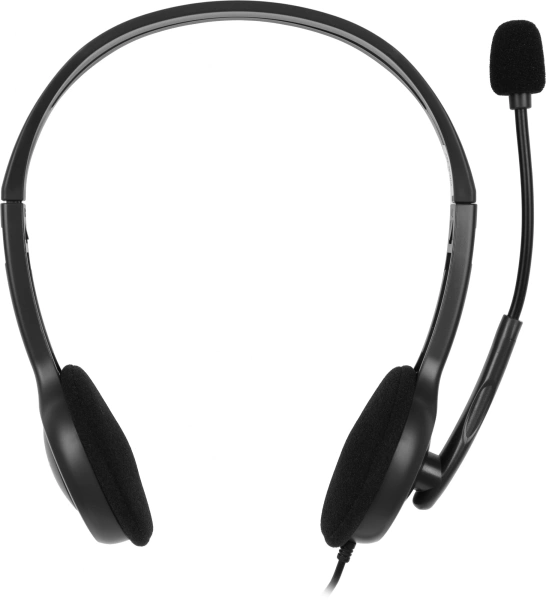 Наушники с микрофоном Logitech H111 серый 2.35м накладные (981-000588)