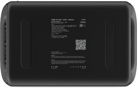 Электростанция портативная TopON Home TOP-H1800 384000mAh 12A QC3.0/PD3.0 6xUSB черный/серый (103762)