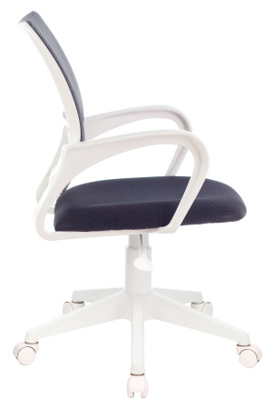 Кресло Бюрократ CH-W695NLT темно-серый TW-04 TW-12 сетка/ткань крестов. пластик пластик белый