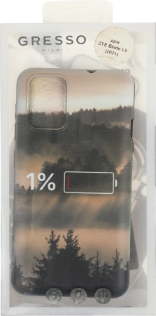 Чехол (клип-кейс) Gresso для ZTE Blade L9 Meridian черный/бежевый (GR17AAAE9056)