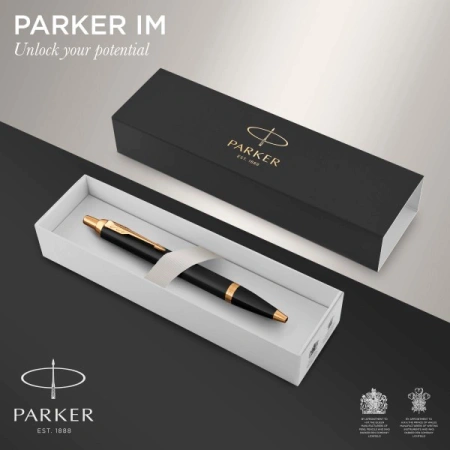 Ручка шариков. Parker IM Core K321 (CW1931666) Black GT M син. черн. подар.кор.
