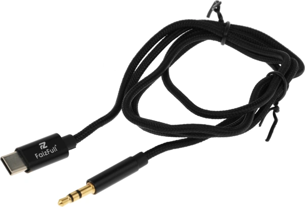 Кабель-переходник акустический CQ002 USB Type-C (m)/Jack 3.5 (m) 1м. черный (A2503)