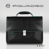 Портфель Piquadro Blue Square CA3111B2/N черный натур.кожа