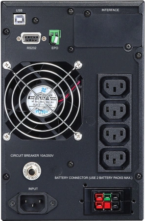 Источник бесперебойного питания Powercom Macan MAC-1000 1000Вт 1000ВА черный