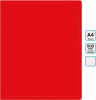 Папка метал.пруж.скоросш. Бюрократ -PZ05PRED A4 пластик 0.5мм торц.наклейка красный