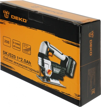 Лобзик Deko DKJS20 +2пил. 2400ходов/мин от аккумулятора