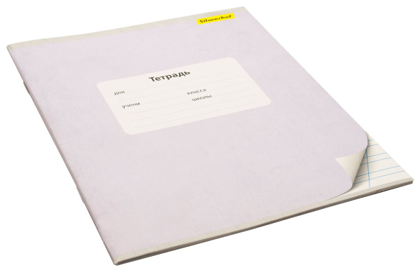 Тетрадь Silwerhof 721478-12 12л. кос.лин. A5 203х164 Монохром 5диз. мел.карт. вод.лак скрепка