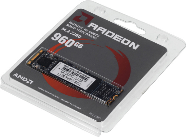 Накопитель SSD AMD SATA-III 960GB R5M960G8 Radeon M.2 2280