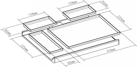 Подставка для ноутбука Cactus CS-NB-BAMB 402x346x36мм бамбук
