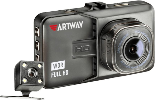 Видеорегистратор Artway AutoCam AV-394 черный 2Mpix 1080x1920 1080i 120гр. Ambarella