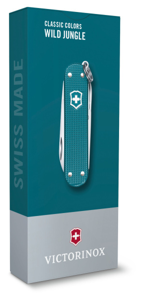 Нож перочинный Victorinox Classic Wild Jungle (0.6221.242G) 58мм 7функц. карт.коробка
