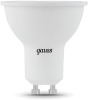 Лампа светодиодная Gauss Black 5Вт цок.:GU10 рефлек. 220B 3000K св.свеч.бел.теп. MR16 (упак.:10шт) (101506105)