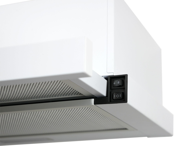 Вытяжка встраиваемая Lex Hubble 2M 600 белый управление: кнопочное (2 мотора)