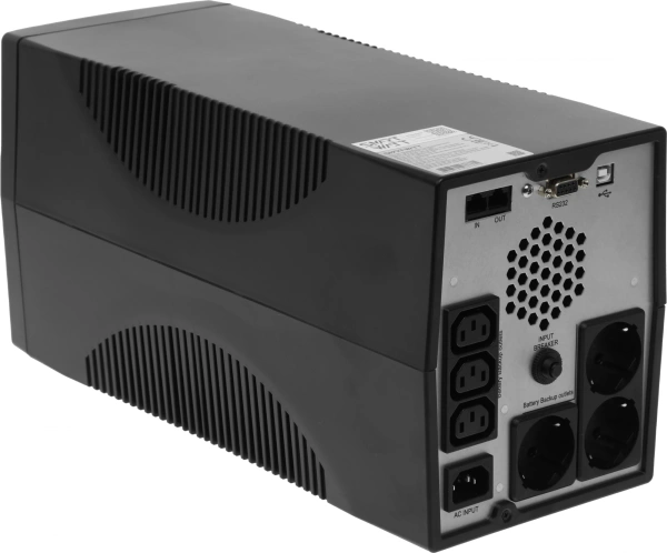 Источник бесперебойного питания Smartwatt UNI PRO LCD 1000 700Вт 1000ВА черный