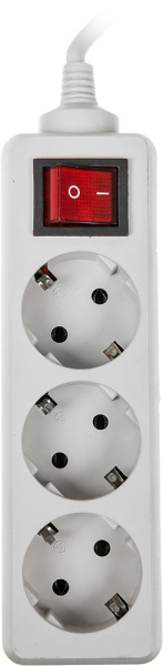 Сетевой фильтр Buro 300SL-5-G 5м (3 розетки) серый (пакет ПЭ)