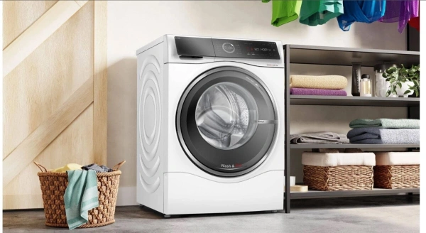 Стиральная машина Bosch Serie 8 WNC254A0SN пан.англ. класс: D загр.фронтальная макс.:10.5кг (с сушкой) белый