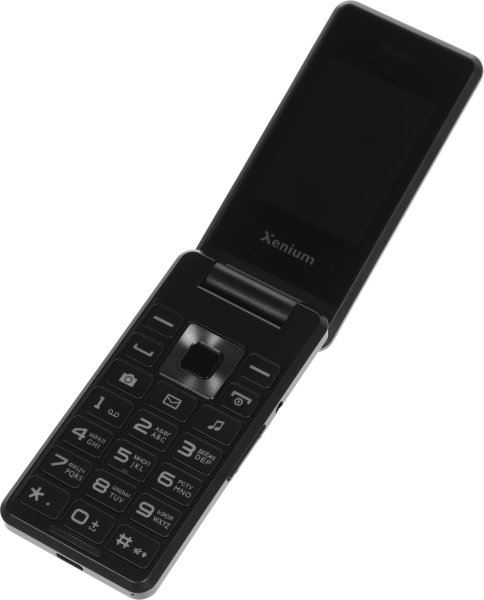 Мобильный телефон XENIUM X600 темно-серый раскладной 2Sim 2.8" 240x320 Nucleus 0.3Mpix GSM900/1800 MP3 FM microSD max32Gb