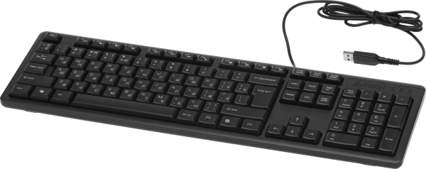 Клавиатура + мышь A4Tech KR-3330S клав:черный мышь:черный USB
