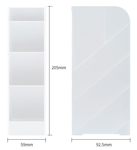 Подставка Deli 8932White 5отд. для письменных принадлежностей 205х59х93мм белый/прозрачный полипропилен