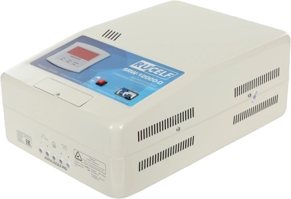 Стабилизатор напряжения Rucelf SRW-12000-D 12кВА однофазный белый