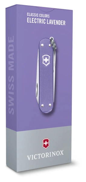 Нож перочинный Victorinox Classic Electric Lavender (0.6221.223G) 58мм 5функц. карт.коробка