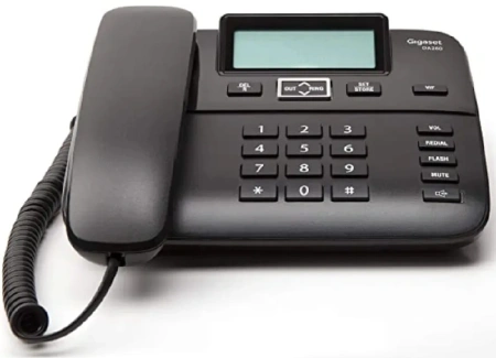 Телефон проводной Gigaset DA260 черный