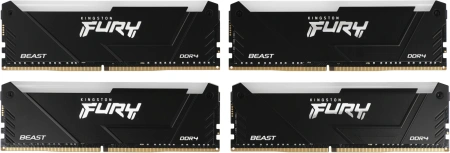 Память DDR4 4x8GB 3600MHz Kingston KF436C17BB2AK4/32 Fury Beast RGB RTL Gaming PC4-28800 CL17 DIMM 2