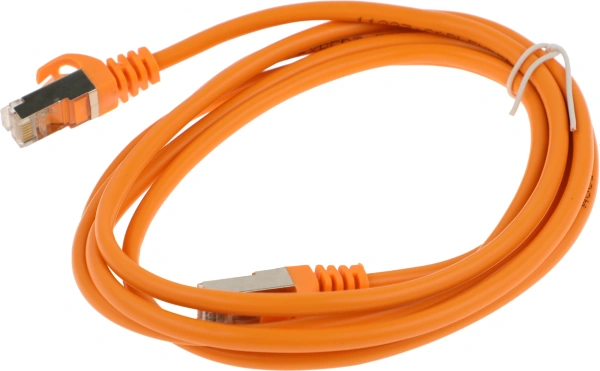 Патч-корд PP22-2M/O 1000G FTP 4 пары cat5E CCA molded 2м оранжевый RJ-45 (m)-RJ-45 (m)