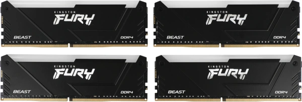Память DDR4 4x8GB 3600MHz Kingston KF436C17BB2AK4/32 Fury Beast RGB RTL Gaming PC4-28800 CL17 DIMM 2