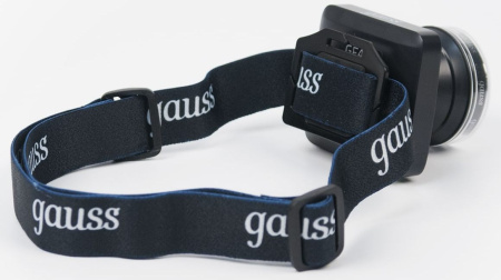 Фонарь налобный Gauss GFL401 черный 5Вт лам.:светодиод. (GF401)