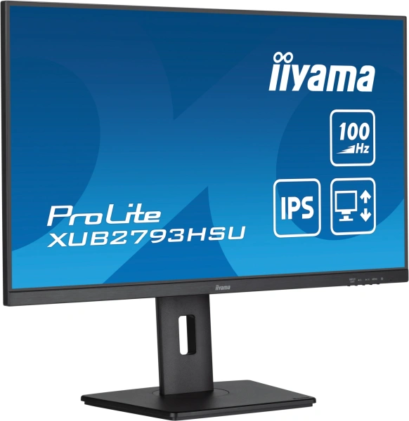 Монитор Iiyama 27" ProLite XUB2793HSU-B6 черный IPS LED 1ms 16:9 HDMI M/M матовая HAS Piv 250cd 178гр/178гр 1920x1080 100Hz DP FHD USB 5.4кг