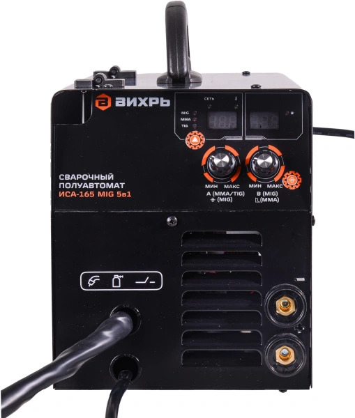 Сварочный полуавтомат Вихрь ИСА-165 MIG инвертор MIG-MAG/FCAW/MMA/Lift TIG 4.4кВт