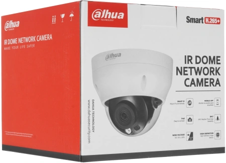 Видеокамера IP Dahua DH-IPC-HDPW1431R1P-0280B-S4 2.8-2.8мм цв. корп.:белый