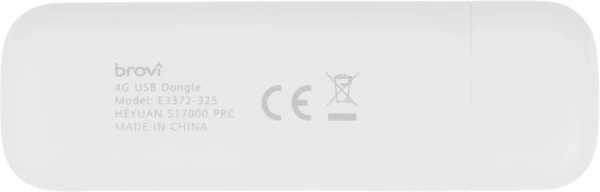 Модем 3G/4G Huawei Brovi E3372-325 USB Wi-Fi Firewall +Router внешний белый