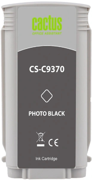 Картридж струйный Cactus CS-C9370 №72 фото черный (130мл) для HP DJ T610/T620/T770/T1100/T1100/T1120/T1200