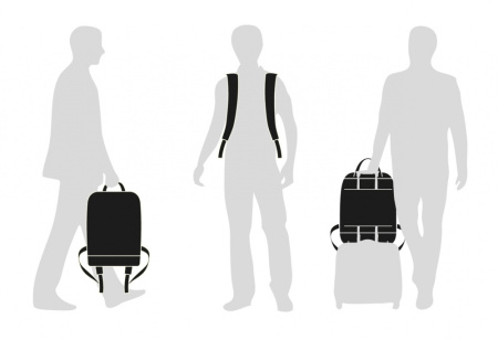 Рюкзак Moleskine CLASSIC (ET86UBKB20) 32x42x11см эко-кожа синий сапфир