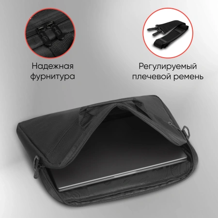 Сумка для ноутбука 15.6" PC Pet Dream черный нейлон (PCP-A1415BK)