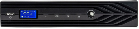 Источник бесперебойного питания Бастион Skat-UPS 1000-Rack-ON-2X9-E 900Вт 1000ВА черный