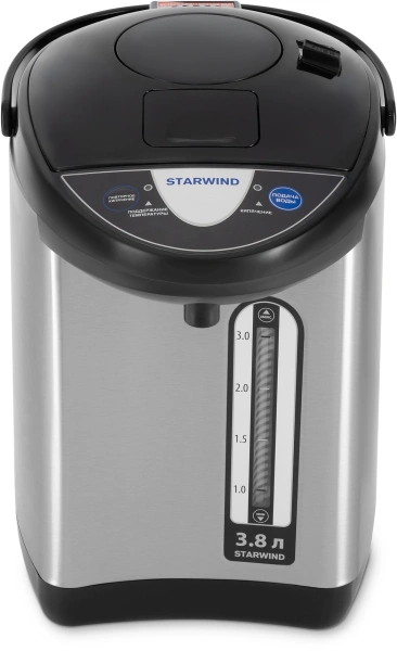 Термопот Starwind STP3822 3.8л. 800Вт черный/серебристый