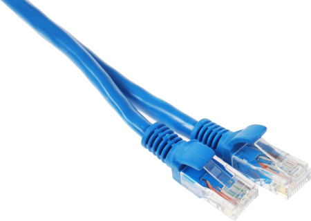 Патч-корд PP6U-1M/B 10000G UTP 4 пары cat6 CCA molded 1м синий RJ-45 (m)-RJ-45 (m)