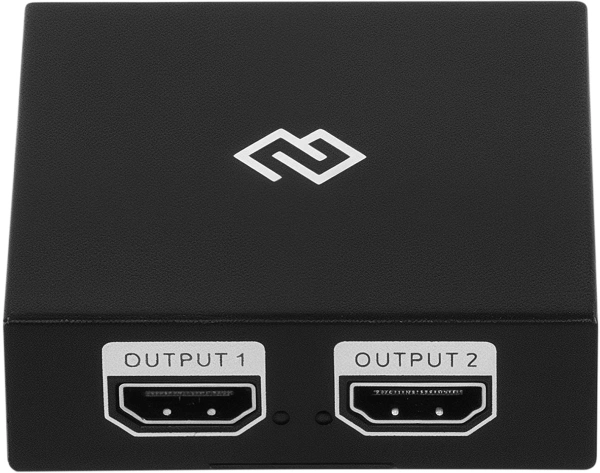 Сплиттер аудио-видео Digma DHSP-v1.4x2 HDMI (f)/2хHDMI (f) черный