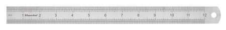 Линейка Silwerhof 160166 сталь нержавеющая дл.30см двухсторонняя шкала