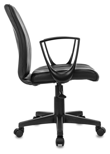 Кресло Бюрократ CH-327 черный эко.кожа крестов. пластик черный