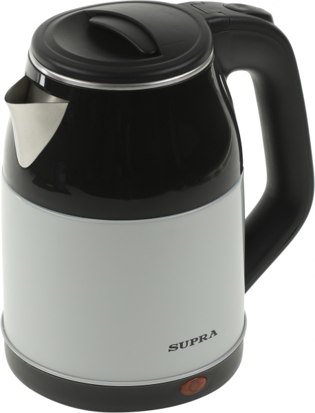 Чайник электрический Supra KES-1843S 1.8л. 1500Вт черный/белый (корпус: нержавеющая сталь)