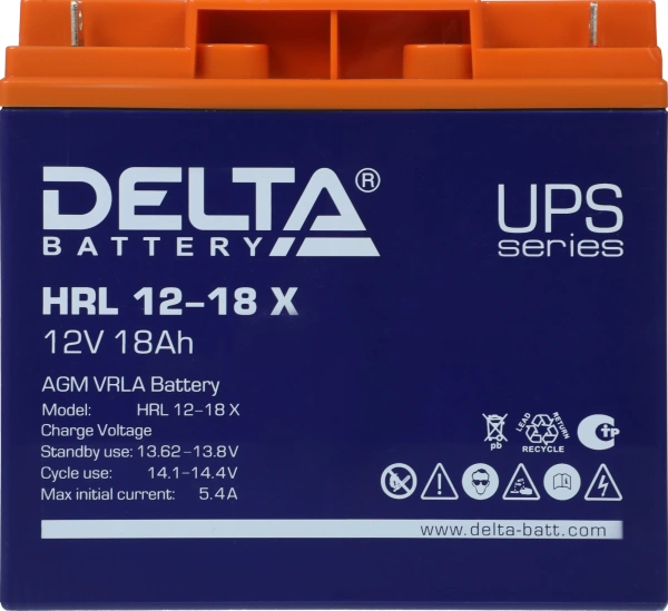 Батарея для ИБП Delta HRL 12-18 X 12В 18Ач