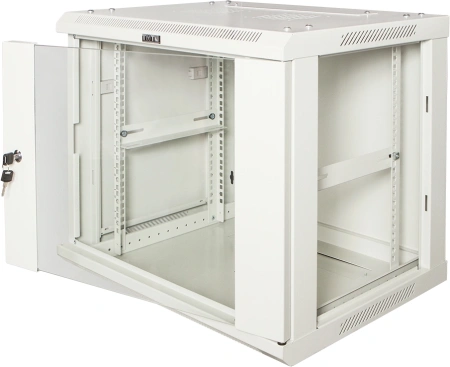 Шкаф коммутационный Lanmaster PRO (TWT-CBWPG-9U-6X8-GY) настенный 9U 600x800мм пер.дв.стекл 60кг серый 700мм 25.8кг 502мм IP20 металл