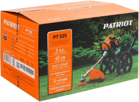 Триммер бензиновый Patriot PT 525 2210Вт 3л.с. неразбор.штан. реж.эл.:леска/нож