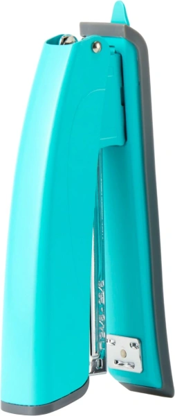 Степлер Kw-Trio 055C4BLUE 24/6 26/6 (20листов) встроенный антистеплер голубой 100скоб металл/пластик